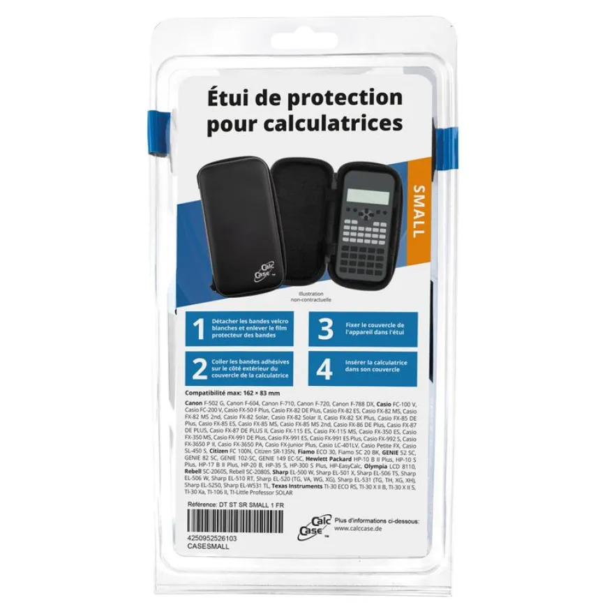 CalcCase - étui de protection pour calculatrice - médium - noir