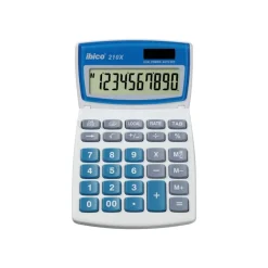 Calculatrice de bureau Ibico 210X - 10 chiffres - alimentation batterie et solaire