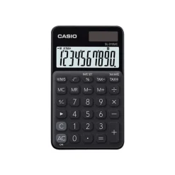 Calculatrice de poche Casio SL-310UC - 10 chiffres - alimentation batterie et solaire - noir