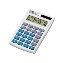 Calculatrice de poche Ibico 081X - 8 chiffres - alimentation batterie et solaire