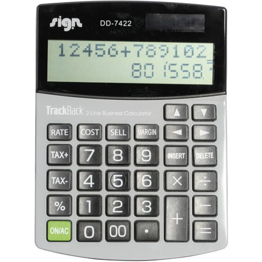 Calculatrice de poche Sign - 12 chiffres - alimentation batterie et solaire