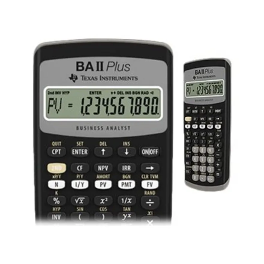 Calculatrice financière BA II Plus - pour étudiants en finance, comptabilité et gestion