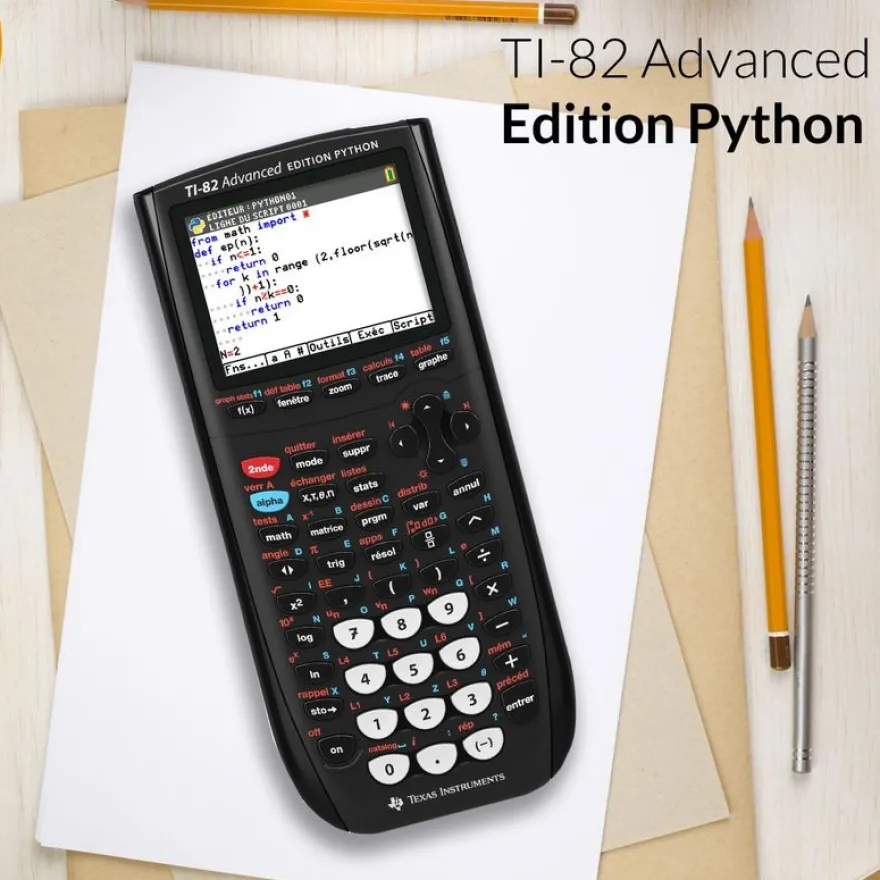 Calculatrice graphique TI-82 Advanced Edition Python
