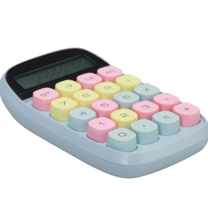 Calculatrice semi bureau SIGN "Pop petite" coloris bleu
