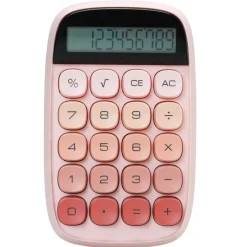 Calculatrice semi bureau SIGN "Pop petite" coloris rose dégradé