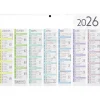 Calendrier bancaire souple année civile BOUCHUT "Marque Page" 20 x 29 cm Pefc 70 %
