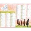 Calendrier Cheval - 6 mois par face - 32 x 42 cm - Oberthur