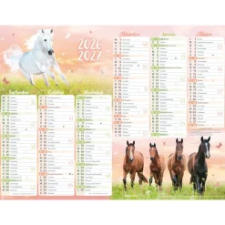 Calendrier Cheval - 6 mois par face - 32 x 42 cm - Oberthur