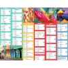 Calendrier Color Story - 6 mois par face - 21 x 26,5 cm - Oberthur