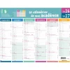 Calendrier de mon académie - Zone B - 6 mois par face - 32 x 42 cm - Oberthur