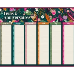 Calendrier Fêtes et Anniversaires - 32 x 42 cm - Bouchut
