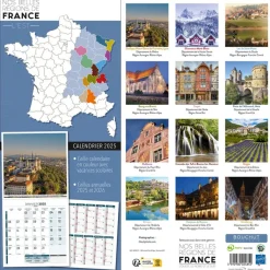 Calendrier illustré BOUCHUT 30 x 30 cm BELLES REGIONS DE FRANCE EST 70 %