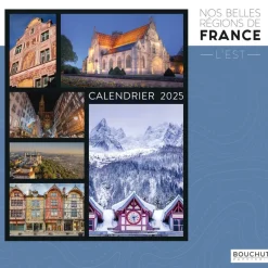 Calendrier illustré BOUCHUT 30 x 30 cm BELLES REGIONS DE FRANCE EST 70 %