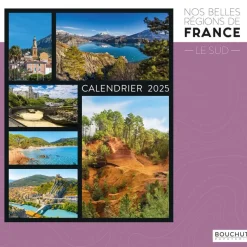 Calendrier illustré BOUCHUT 30 x 30 cm BELLES REGIONS DE FRANCE SUD 70 %