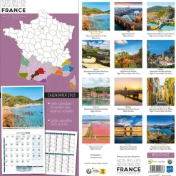 Calendrier illustré BOUCHUT 30 x 30 cm BELLES REGIONS DE FRANCE SUD 70 %