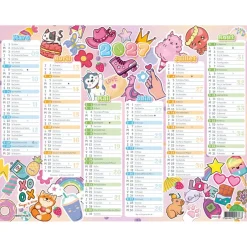 Calendrier Kawai - 6 mois par face - 21 x 26,5 cm - Oberthur