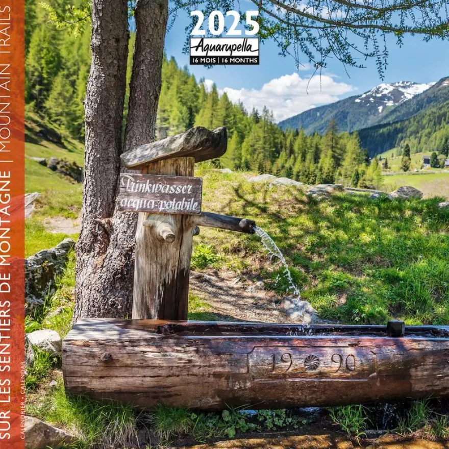 Calendrier mensuel 30x30 cm - 16 mois - Sur les sentiers