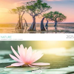 Calendrier mensuel 30x30 cm - 16 mois - Prestige Nature