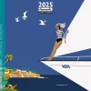 Calendrier mensuel 30x30 cm - 16 mois - Vacances rétro