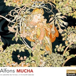 Calendrier mensuel 30x30 cm - 16 mois - Museum Alfons Mucha
