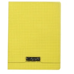 Calligraphe 8000 - Cahier polypro - 17 x 22 cm - 96 pages - petits carreaux (5x5 mm) - disponible dans différentes couleurs