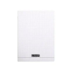 Calligraphe 8000 - Cahier polypro 24 x 32 cm - 192 pages - petits carreaux (5x5 mm) - transparent