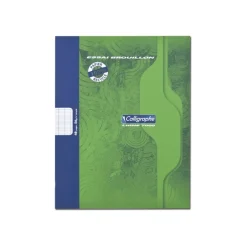 Calligraphe 7000 - Cahier de brouillon - 17 x 22 cm - 48 pages - grands carreaux (Seyes) - 100% recyclé