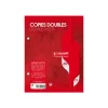 Calligraphe - copies doubles - 200 pages - 17x22 cm - grands carreaux (Seyes) - perforées