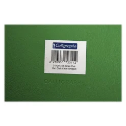Calligraphe - Protège cahier sans rabat - 17 x 22 cm - vert