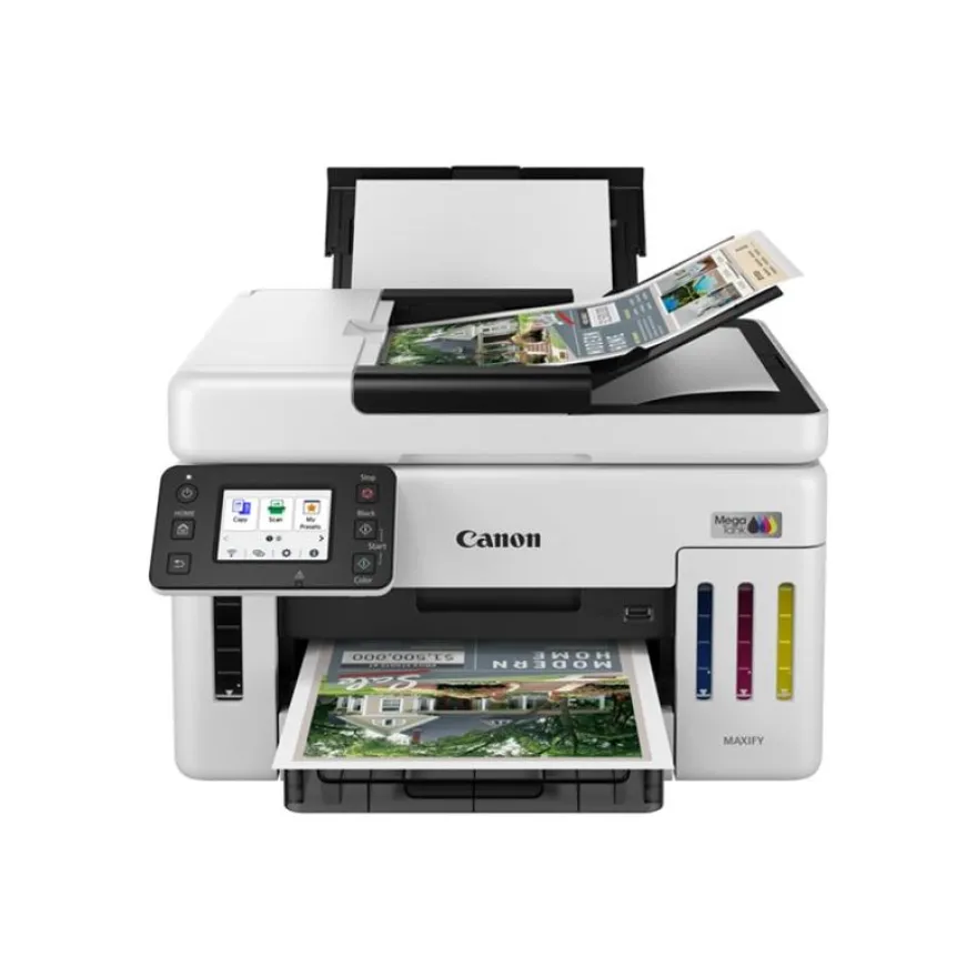 Canon MAXIFY GX6150 MegaTank - Imprimante multifonction jet d'encre couleur A4 - USB 2.0, Wi-Fi(n), LAN