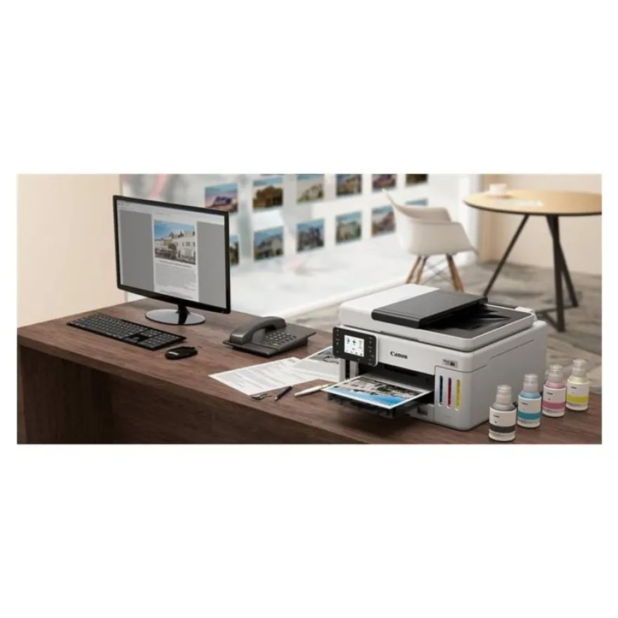 Canon MAXIFY GX6150 MegaTank - Imprimante multifonction jet d'encre couleur A4 - USB 2.0, Wi-Fi(n), LAN