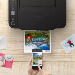 Canon PIXMA TS3750i - Imprimante multifonction jet d'encre couleur A4 - Wi-Fi(n), USB 2.0 - noir