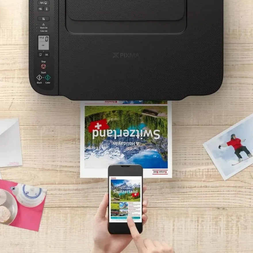 Canon PIXMA TS3750i - Imprimante multifonction jet d'encre couleur A4 - Wi-Fi(n), USB 2.0 - noir