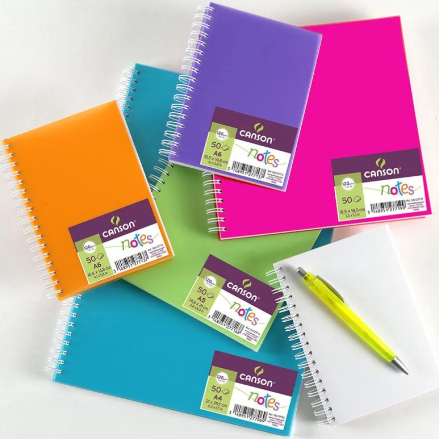 Canson - Cahier à dessin spiralé - 50 feuilles - A4 - 120G - disponible dans différentes couleurs