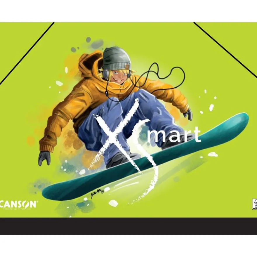 CANSON - Carton A Dessin - 32x45cm - Edition XSMART : Lion - danseurs - snowboarders