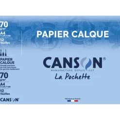 Canson - Pochette papier calque - 12 feuilles - A4 - 70 gr - édition artiste manga