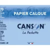 Canson - Pochette papier calque - 12 feuilles - 24 x 32 cm - 70 gr