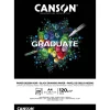 Canson Graduate - Bloc dessin - 20 feuilles - A4 - 120 gr - noir