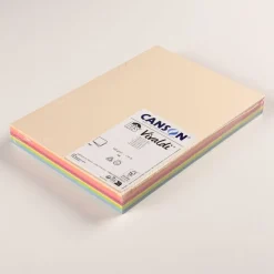 CANSON Iris Vivaldi - Papier Dessin Couleur - Lisse - 185 g/m² - Feuille - A4-21x29,7cm - Couleurs Assorties Claires - 120feuilles