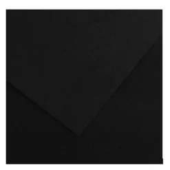 CANSON Iris Vivaldi - Papier Dessin Couleur - Lisse - 120 g/m² - Feuille - A4-21x29,7cm - Noir