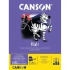 Canson Kids - Bloc dessin - 10 feuilles - A4 (21x29,7cm) - 220 gr - noir