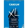 Canson XL - Bloc dessin à spirale - 50 feuilles - A3 - 160 gr - blanc