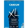 Canson XL - Bloc dessin à spirale - 50 feuilles - A4 - 160 gr - blanc