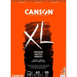 Canson XL - Bloc dessin croquis - 120 feuilles - A3 - 90 gr - ivoire