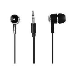 CANYON Kit main libre - Ecouteurs filaire avec micro - intra-auriculaire - noir