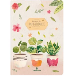 Carnet A5 Thème Botanique - grille sépcifique - Oberthur