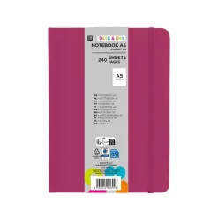 Carnet de notes A5 - Ligné - 240 pages - disponible dans différentes couleurs