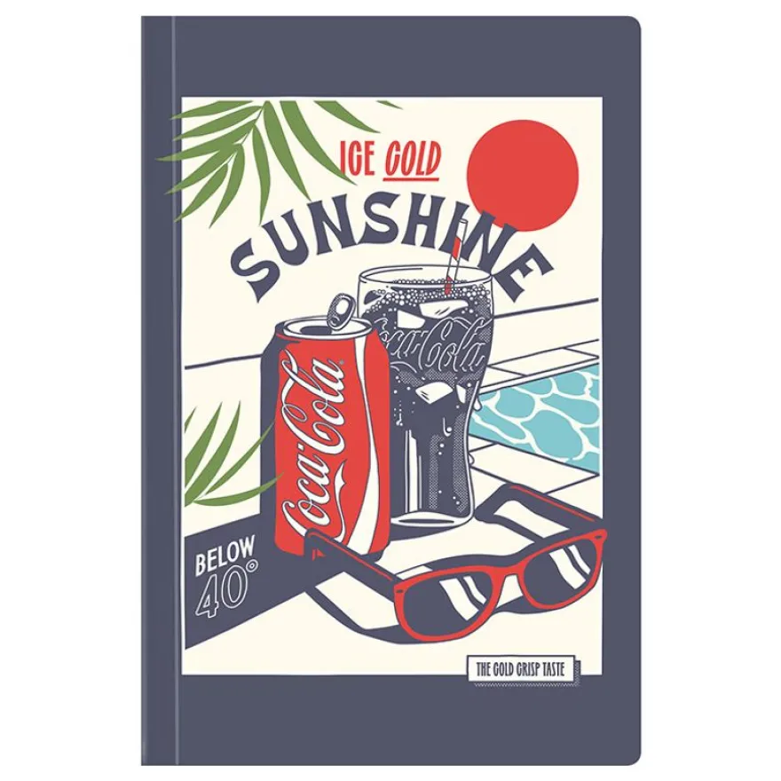 Carnet de notes Coca-cola sunshine - 128 pages - A5 - Viquel