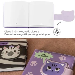 Carnet matelassé chat No Ordinatry Notes Back2Fun