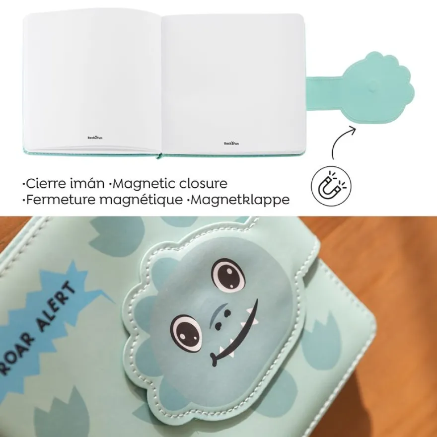 Carnet matelassé Dino No Ordinatry Notes Back2Fun
